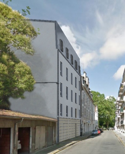 R�habilitation et construction de 15 logements en centre ville : photo pour insertion camy
