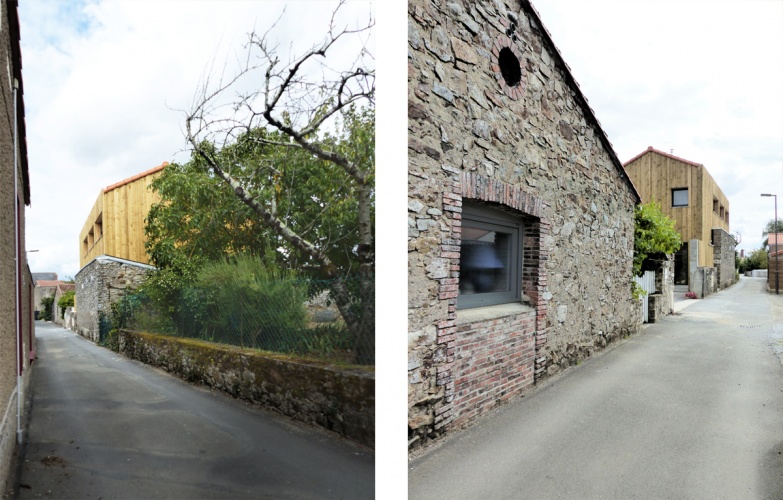 La maison derri�re le mur : ruelle