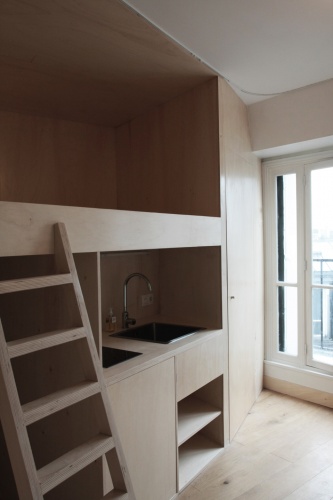 Am�nagement d'un studio � Paris : 02