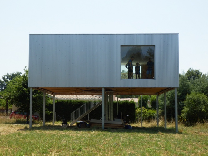 Construction d'une maison � Ayguemorte les Graves : 05