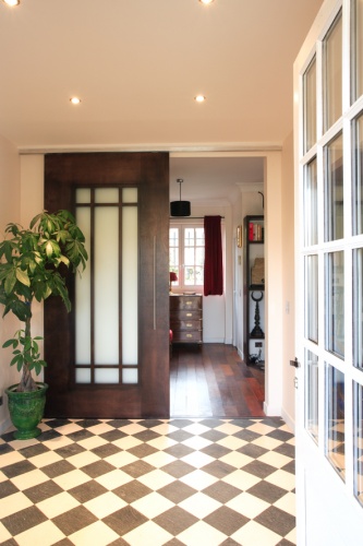 Villa de Ma�stre : porte coulissante entr�e