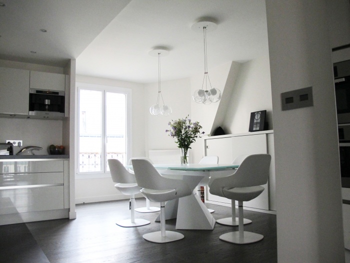 un triplex � Paris : salle � manger