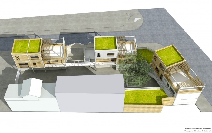 3 maisons de ville � Vanves : vue_02 copie