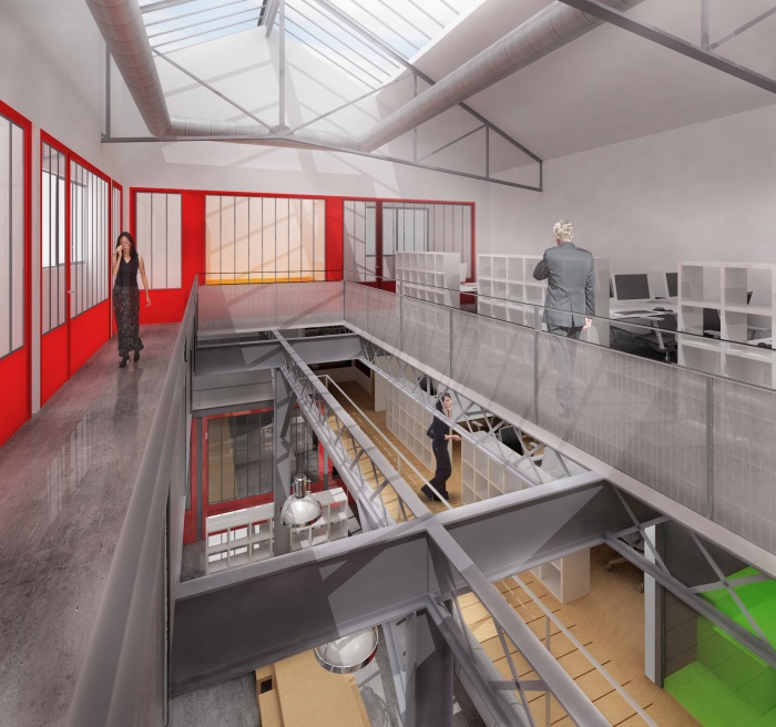 Bo�te de production : les bureaux d'en haut