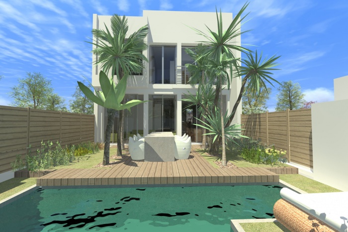 Maison DARGET : Vue Arri�re