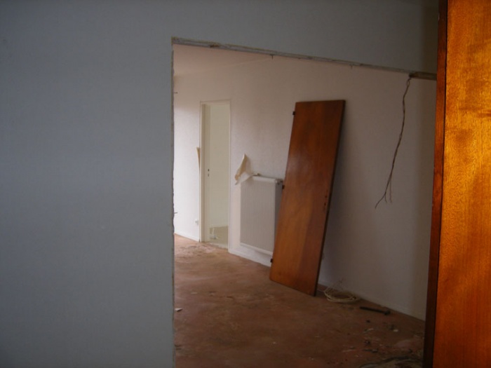 Un leitmotiv : l'optimisation et le dialogue des espaces entre eux : Chantier:Entr�e