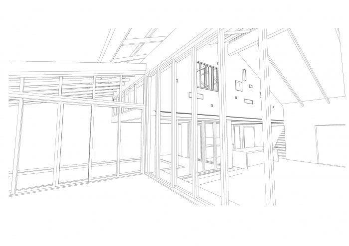 Loft avec Piscine Int�rieur : pers 3