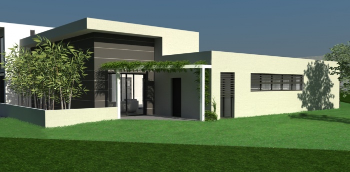 Maison contemporaine RT2012 à toit terrasse : toulouse-maison-contemporaine-toit-terrasse-3