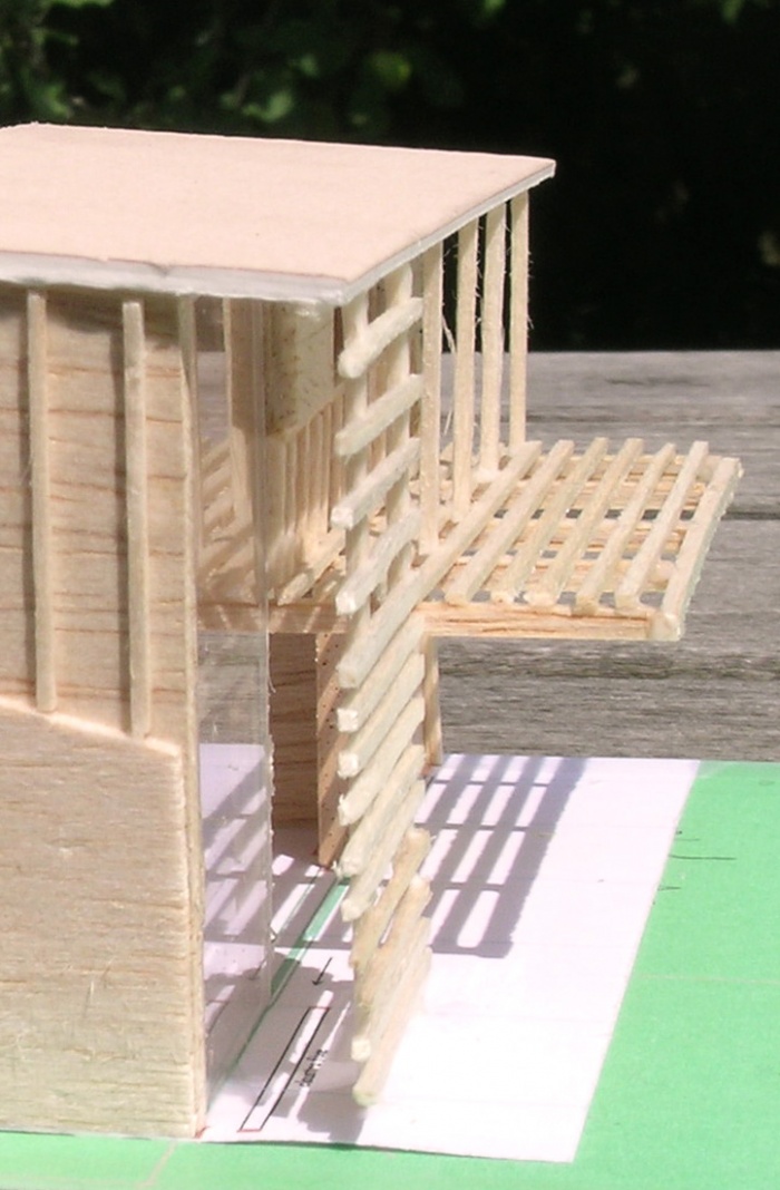 Maison B : Maquette d�tail claustra