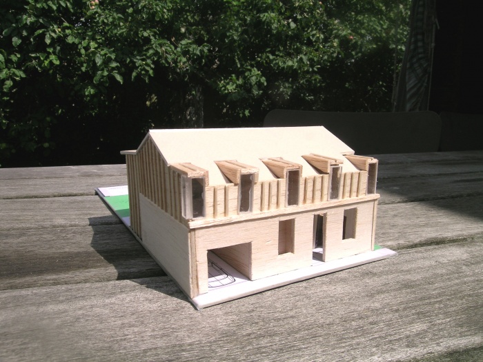 Maison B : Maquette fa�ade sur rue.JPG