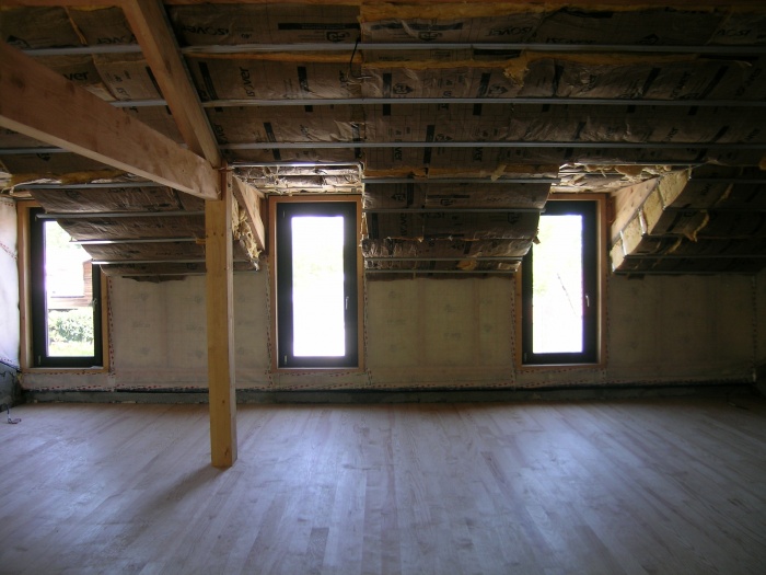 Maison B : Volume �tage avec isolation renforc�e LR300mm.JPG