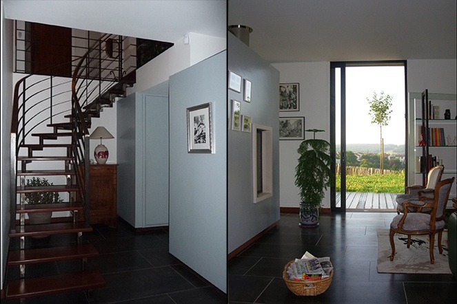 Maison dans la pente : Vues de l'int�rieur