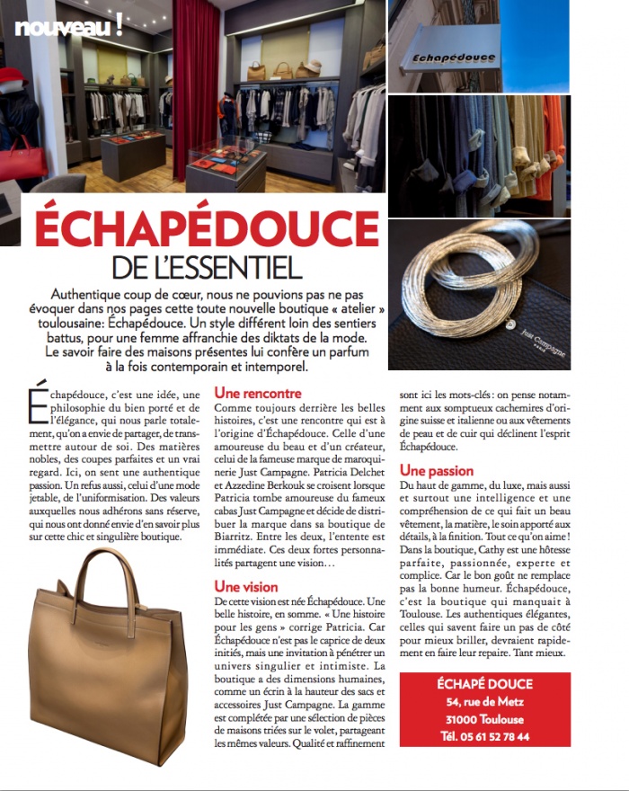 Concept Store : ECHAP�DOUCE PRESSE