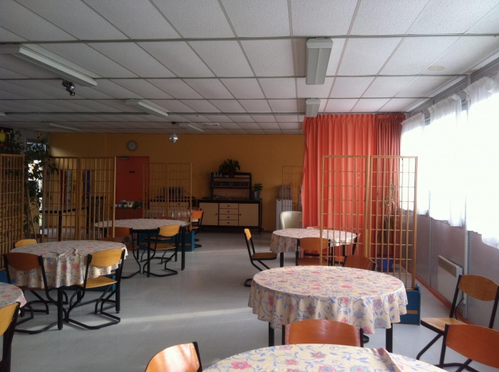 Concept de salle � manger pour un centre d'accueil handicap� : avant 2