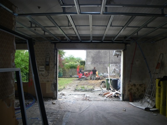 R�novation �choppe W : D�but du chantier