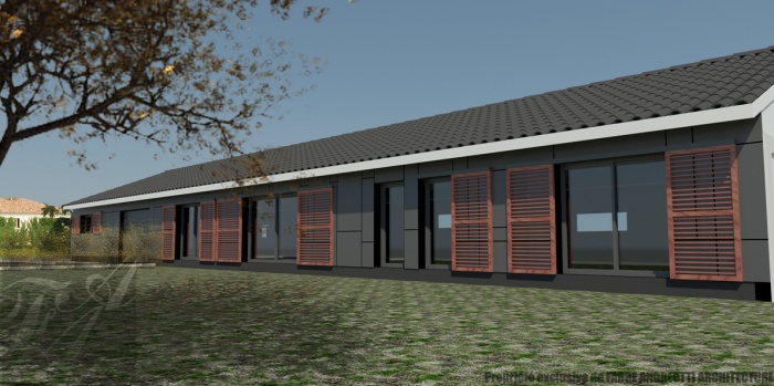 R�habilitation d'une ancienne porcherie en habitation, bureaux et entrep�t : image_projet_mini_68836