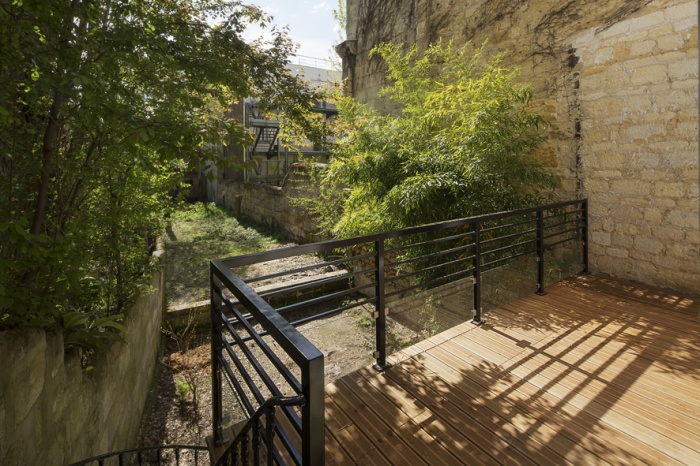 R�am�nagement d'une maison d'habitation : terrasse