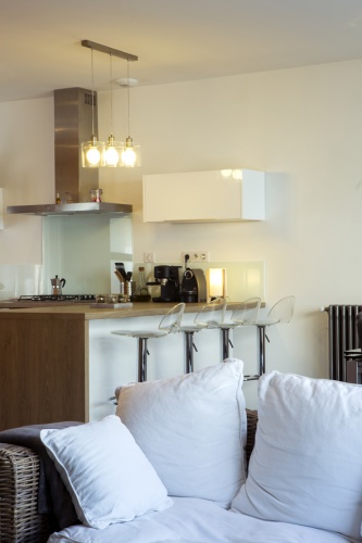 Sur�l�vation et r�am�nagement  d'une maison d'habitation : cuisine