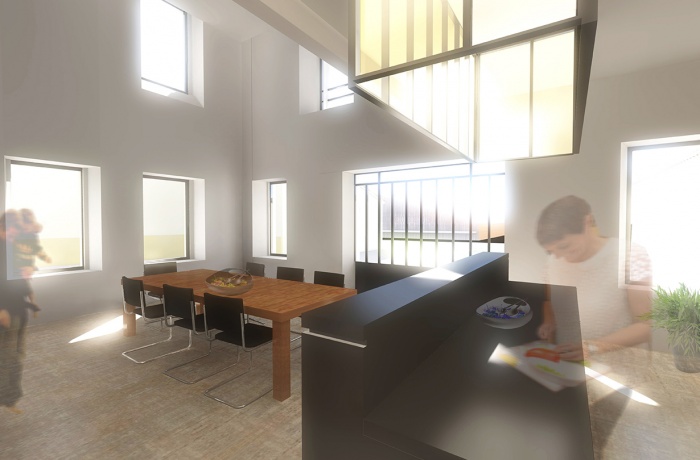 Rehabilitation d'une maison et cr�ation d'une salle de r�ception