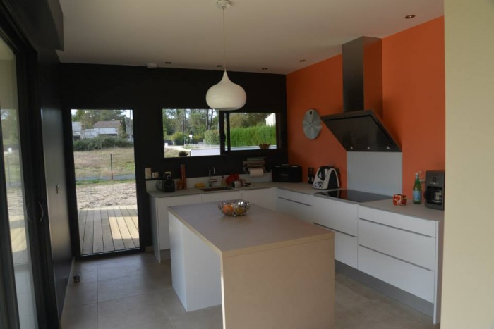 Construction d'une maison contemporaine � Can�jan : 11