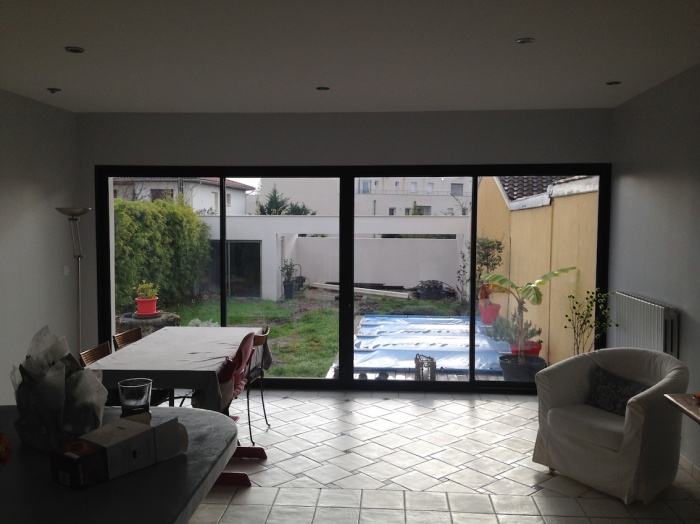 Extension d'une maison de ville : Vue de l'espace int�rieur