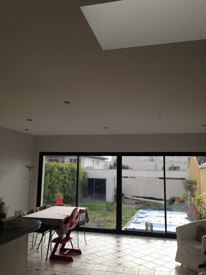 Extension d'une maison de ville : Vue int�rieure de l'extension