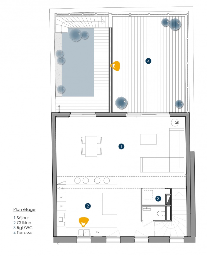 Maison Josphine : PLAN JOSEPHINE ETAGE