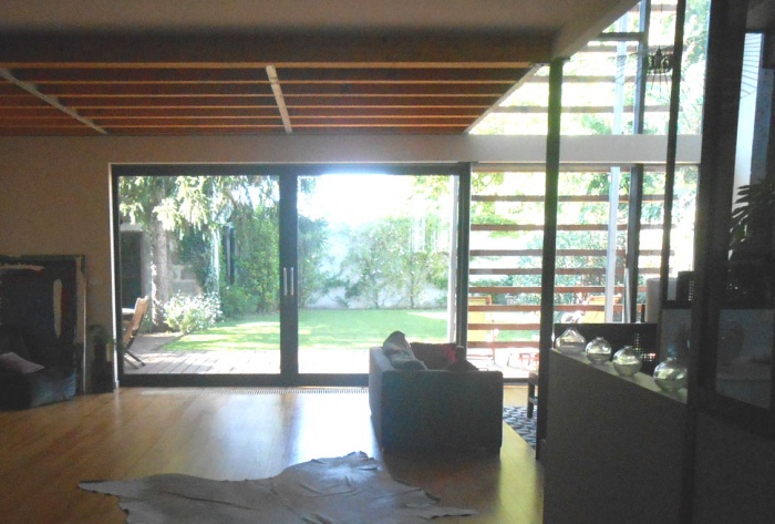 Maison B : s�jour baie galandage ferm�e