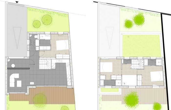 Construction d'une maison d'habitation : plan intrieur