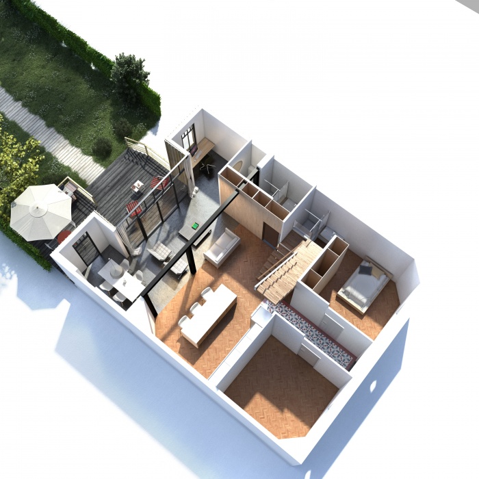 Sur�l�vation d'une �choppe bordelaise : rdc