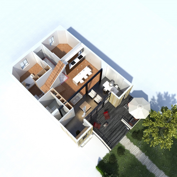 Sur�l�vation d'une �choppe bordelaise : 3D-ESQ DUVAL RDC light