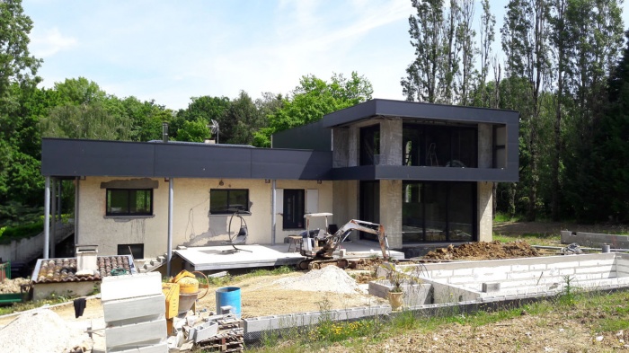 Extension contemporaine et r�novation d'une maison individuelle : 9