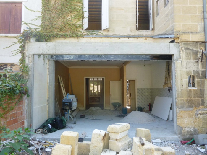 R�novation compl�te d'une maison de ville : Agrandissement salon s�jour