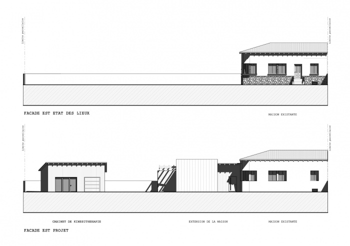 Maison AD : Fa�ade EST