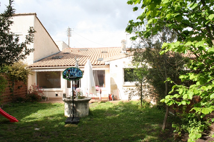 Restructuration et sur�l�vation d'une �choppe � Talence : Fa�ade jardin