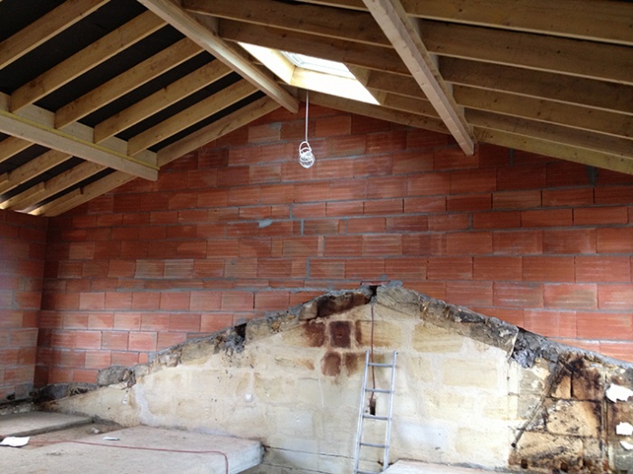 Restructuration et sur�l�vation d'une �choppe � Talence : charpente