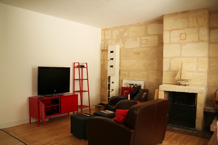 Restructuration et sur�l�vation d'une �choppe � Talence : le salon