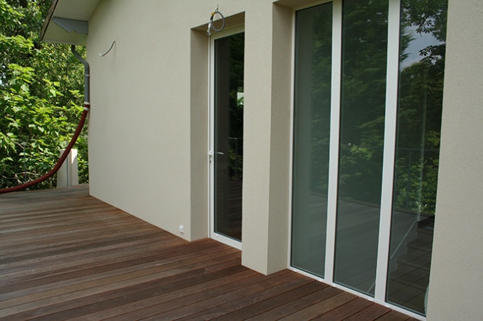 Restructuration partielle d'une maison et cr�ation d'une terrasse haute : terrasse 3