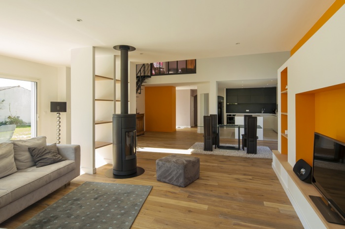 Extension et r�am�nagement d'une maison d'habitation : vue int�rieure 1