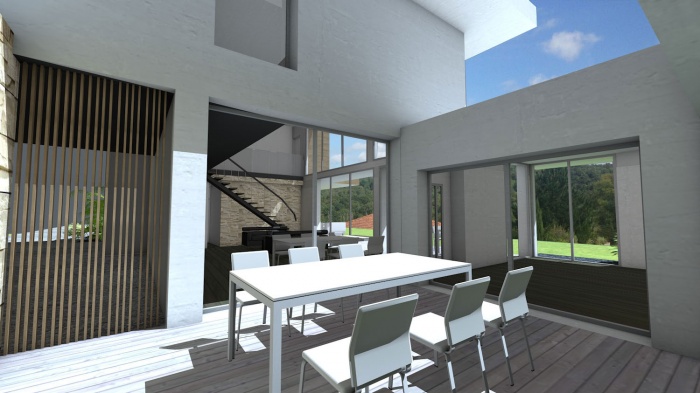 Villa d'exception  cubes emboits : maison-contemporaine-cubes-bardage-parement-casquettes-8