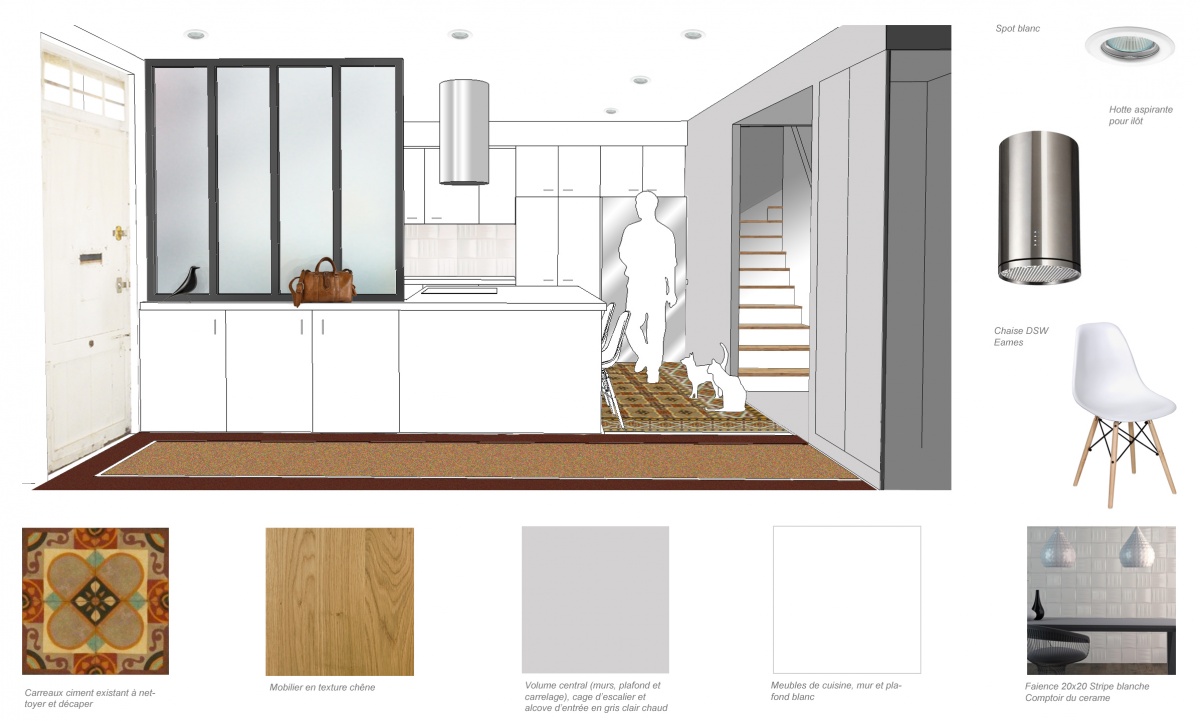 Rénovation d'une maison de ville : cuisine