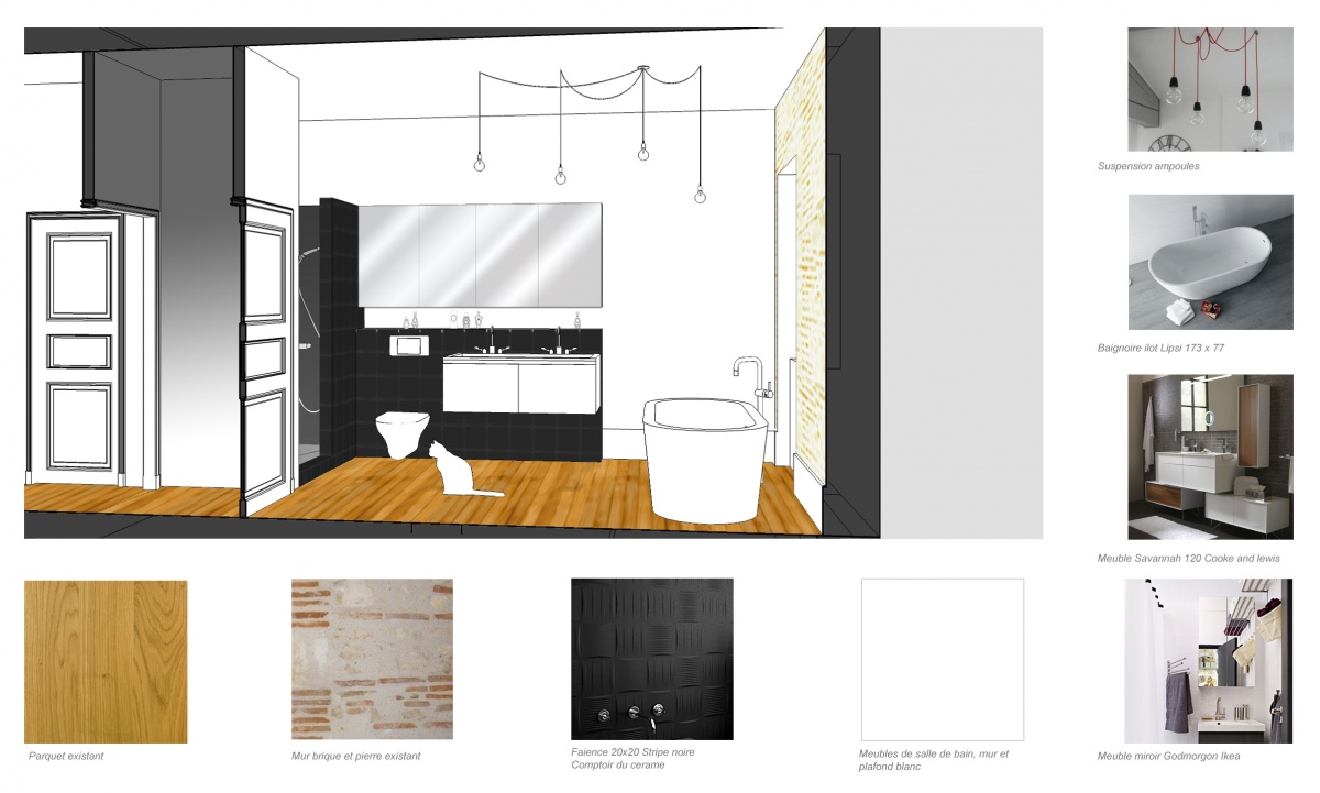 Rénovation d'une maison de ville : salle de bain